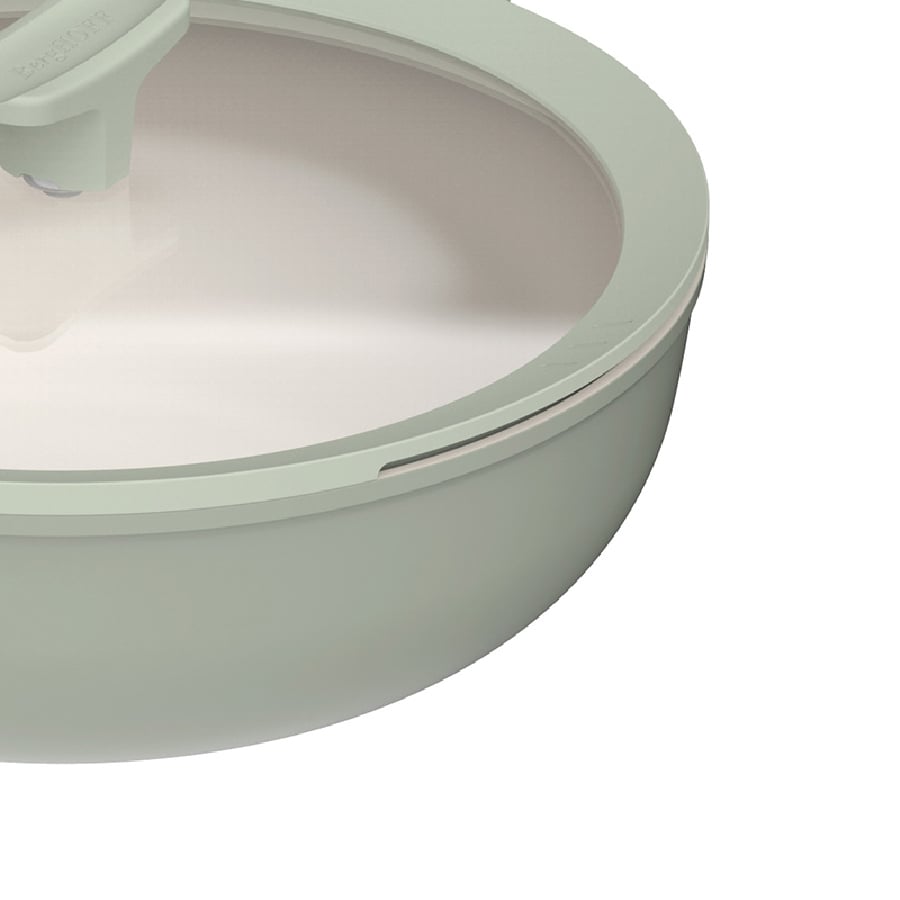 กระทะวอคอะลูมิเนี่ยมเคลือบเซรามิค BergHOFF Non-stick 28cm Balance Sage 3950455_3